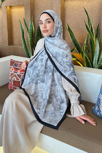 Lamelif Lotus Desen Bambu Şal Taş