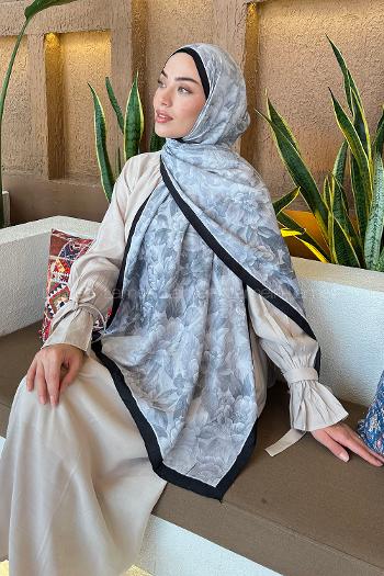 Lamelif Lotus Desen Bambu Şal Taş