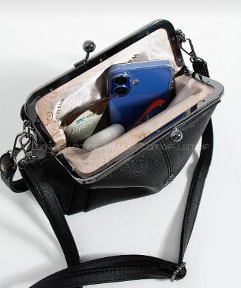 BURSLU KADIN OMUZ ÇANTASI KLİPSLİ EL ÇANTASI ÇAPRAZ ÇANTA