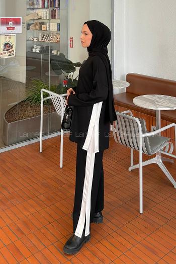 Lamelif Biyeli İkili Takım Siyah