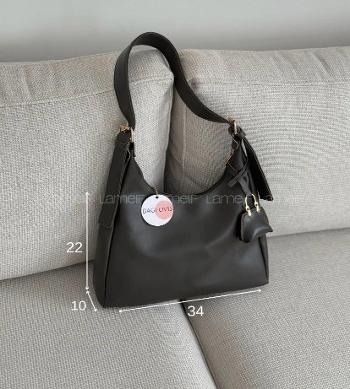 Lamelif Rosy Mini Cüzdanlı Kadın Omuz ve El Çantası