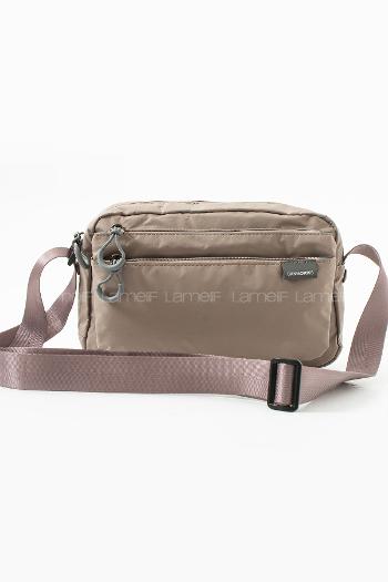 Lamelif San Morris Kadın 3 Gözlü Paraşüt Kumaş Ayarlanabilir Çapraz Askılı Çanta