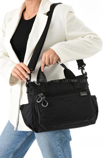 Black Buckle Skin Hand Bag Bag