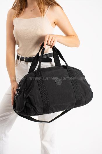 Lamelif San Morris Unisex Büyük Boy Krinkıl Kumaş Çapraz Askılı Spor ve Seyahat Çantası