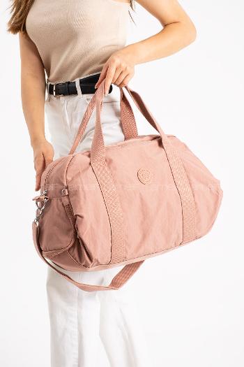 Lamelif San Morris Unisex Büyük Boy Krinkıl Kumaş Çapraz Askılı Spor ve Seyahat Çantası