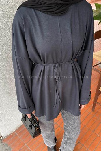 Anthracite Crew Neck Long Arm Sweatshirt
