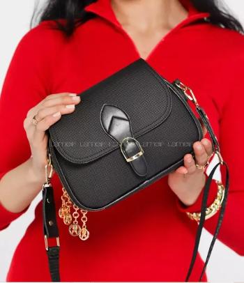 Black With Zipper Skin Hand Bag Bag