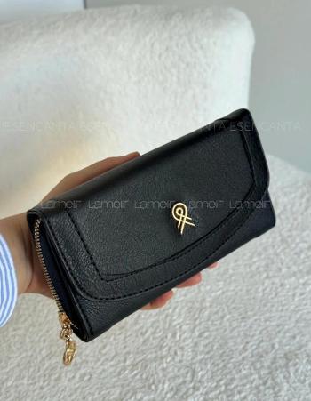 Black Buckle Skin Hand Bag Bag