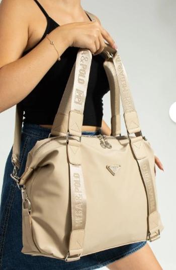 Lamelif Gold Detaylı Büyük Boy Çanta