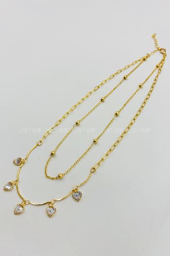 Gold Gold Straight Necklace