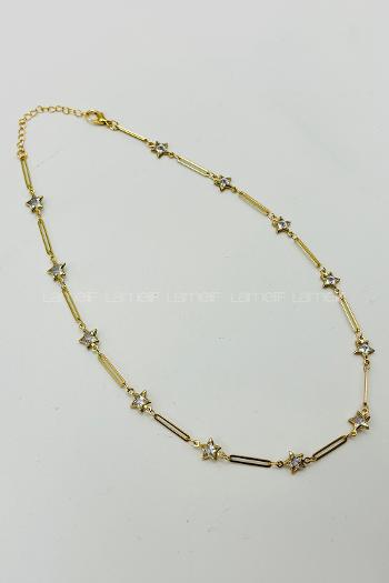 Gold Gold Straight Necklace