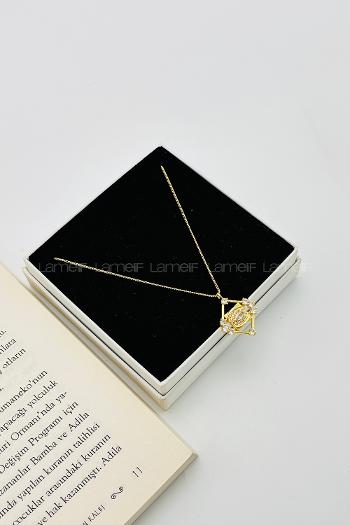 Gold Gold Straight Necklace