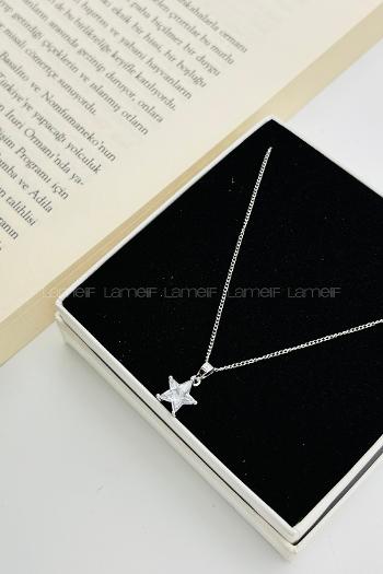 Silver Gold Straight Necklace