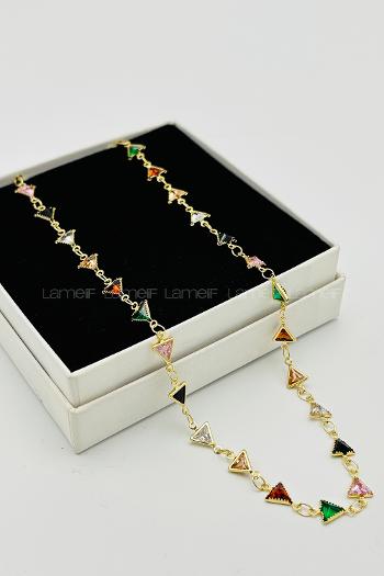 Gold Gold Straight Necklace