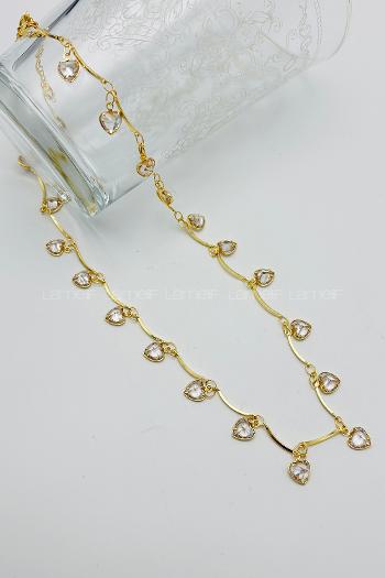 Gold Gold Straight Necklace