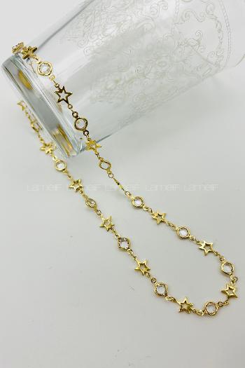Gold Gold Straight Necklace