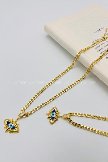 Lamelif Gold Nazar Kolye
