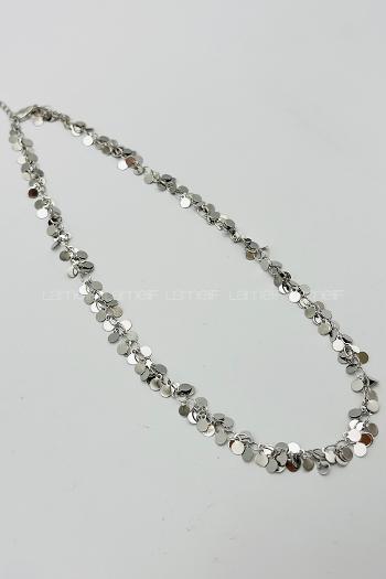 Silver Silver Straight Necklace