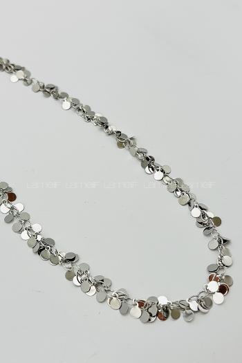 Silver Silver Straight Necklace