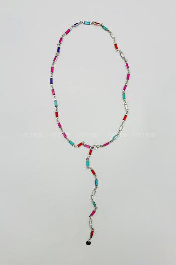 Silver2 Silver Ovoid Necklace