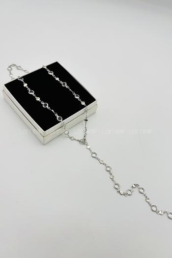 Silver Silver Ovoid Necklace