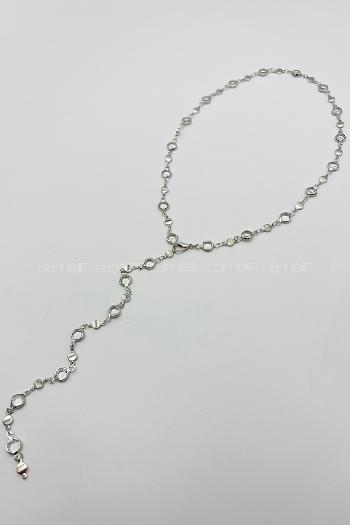 Silver Silver Ovoid Necklace