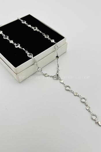 Silver Silver Ovoid Necklace