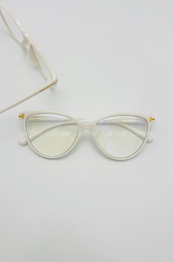 Lamelif Kedy Beyaz Çerçeve Şeffaf Gözlük