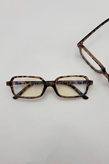 Lamelif Sisy Leopar Çerçeve Şeffaf Gözlük