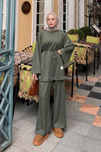 Lamelif Oysho Armalı İkili Takım Haki