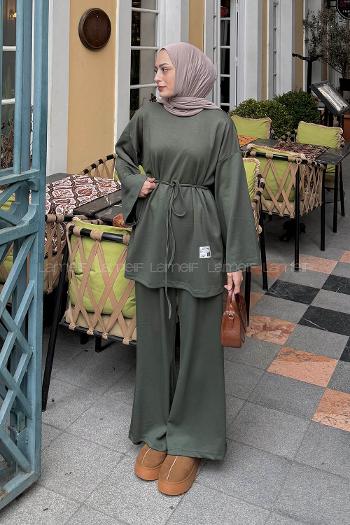 Lamelif Oysho Armalı İkili Takım Haki