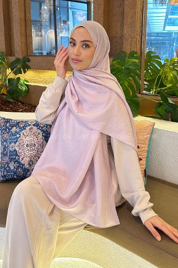 Lamelif Brisa Vual Şal Açık Pudra