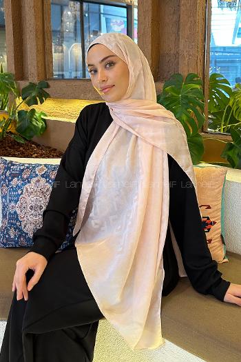 Lamelif F Desen Janjan Jakar Şal Pudra