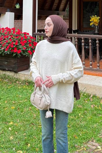 Lamelif Salaş Dokulu Kazak Natural