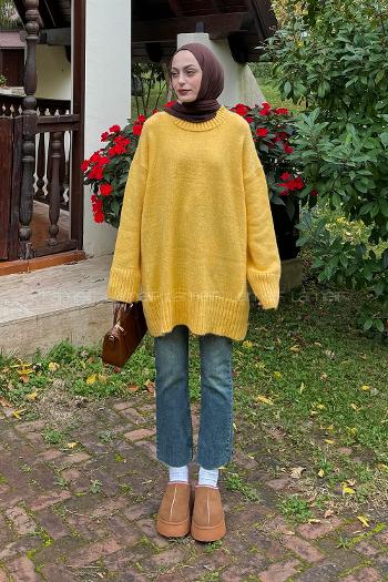 Lamelif Yumoş Kazak Sarı