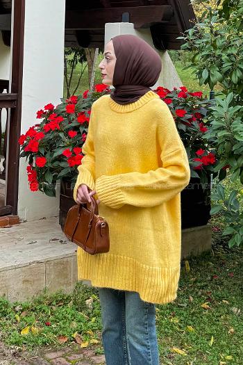 Lamelif Yumoş Kazak Sarı