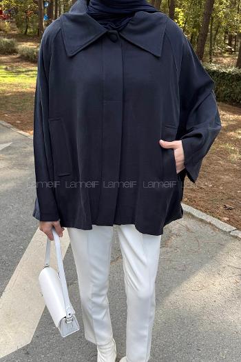 Lamelif Allerli Premium Ceket Lacivert