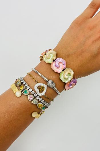 Very Colorful-en Belted Gold Straight Wristband