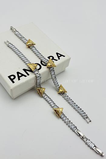 Gold-1 Belted Gold Straight Wristband