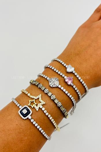 1325-5-en Belted Gold Straight Wristband