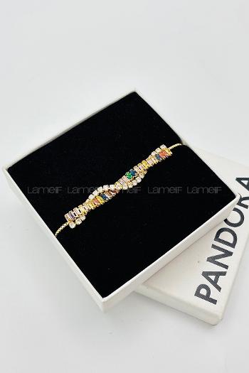 Very Colorful-en Belted Gold Straight Wristband