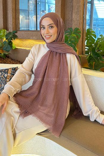 Lamelif Bürümcük Şal Koyu Gül