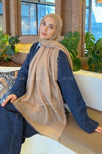 Lamelif Bürümcük Şal Sütlü Kahve