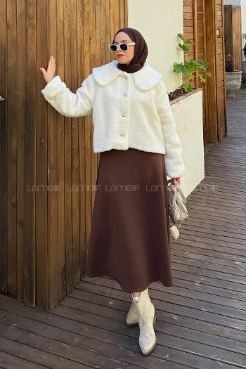 Lamelif Kürk Mont Ekru