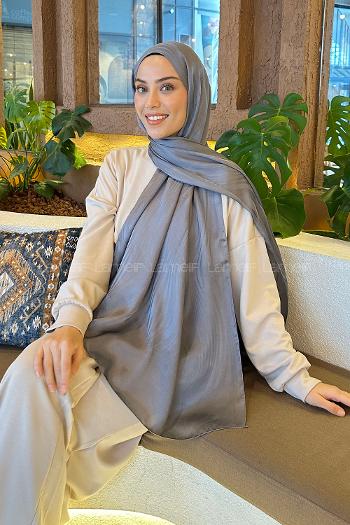 Lamelif Su Yolu Desen Janjan Jakar Şal Füme