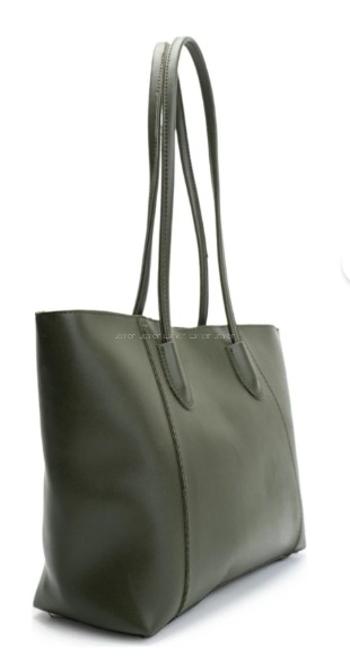 Khaki Buckle Skin Hand Bag Bag