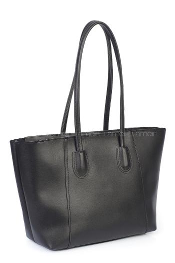 Black Buckle Skin Hand Bag Bag