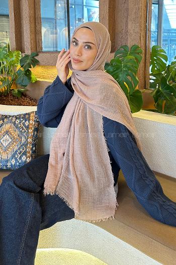 Lamelif Vizonrengi Bürümcük Şal