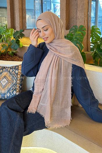 Lamelif Vizonrengi Bürümcük Şal