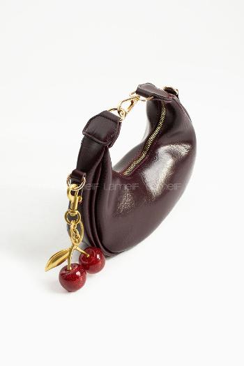 Lamelif Betty Model Charm Hediyeli Kadın El Ve Omuz Çantası Bordo